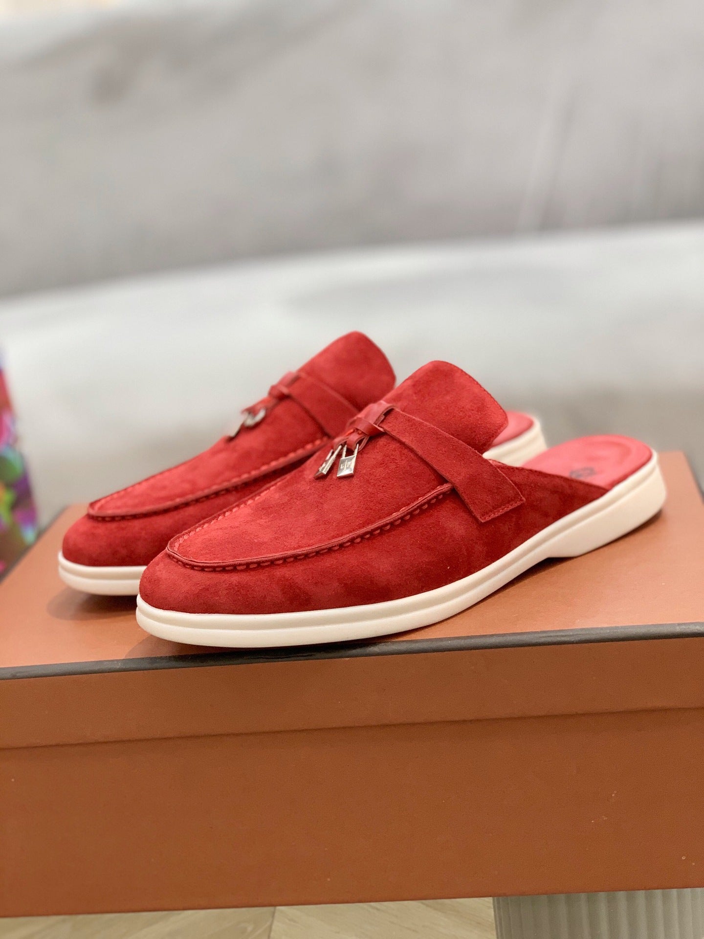 Suede Mules