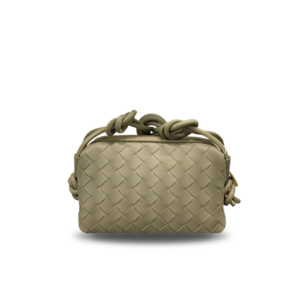 Intrecciato Weave Crossbody Bag