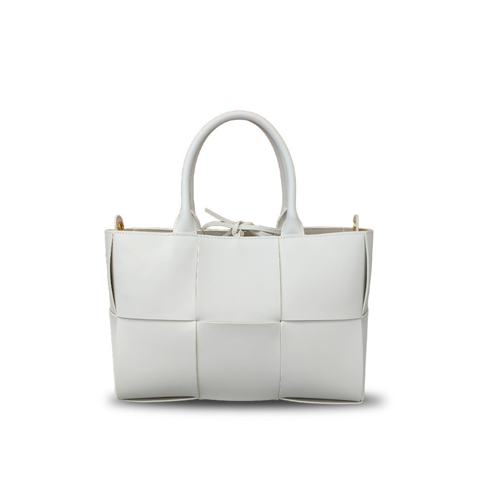 Intrecciato Weave Leather Tote Bag