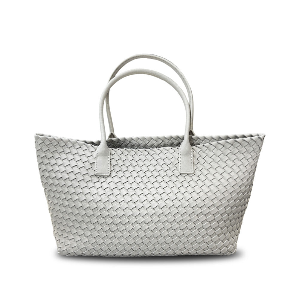 Intrecciato Weave Leather Tote Bag