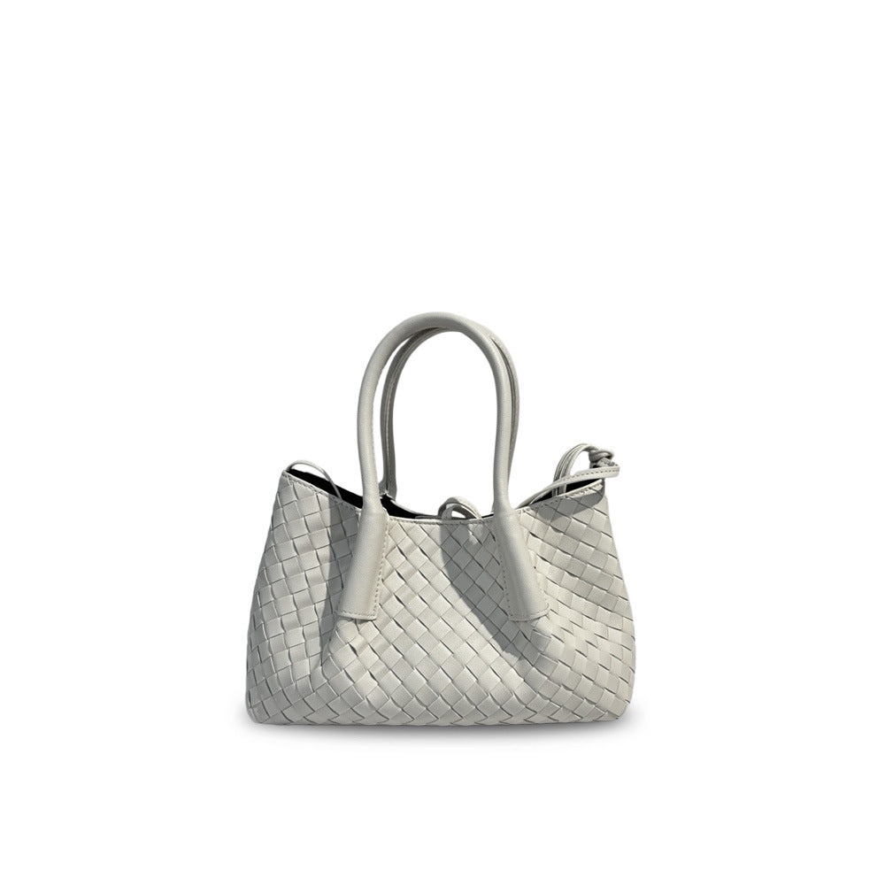 Intrecciato Weave Leather Tote Bag