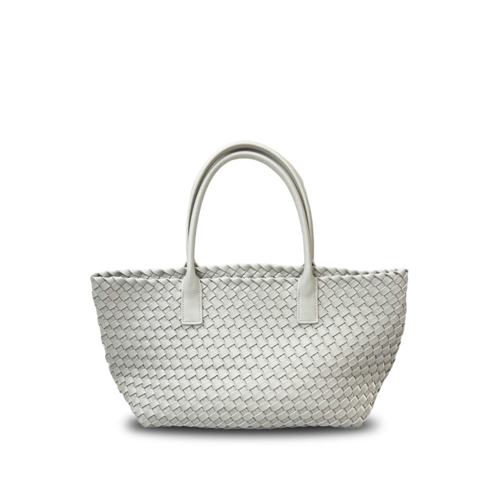 Intrecciato Weave Leather Tote Bag